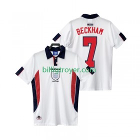 Billige Fotballdrakter England BECKHAM 7 Retro Hjemmedraktsett 1998 Kortermet